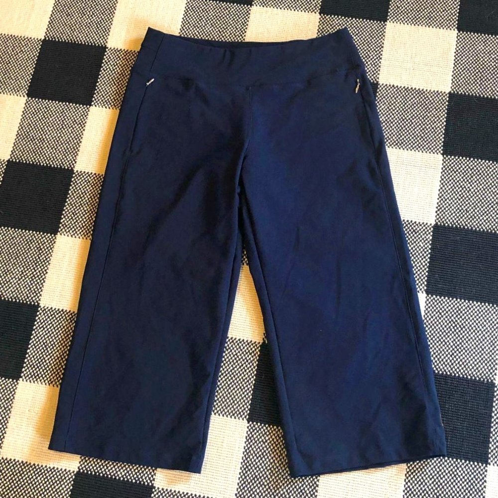 NWOT Navy Lucy Crop Pants